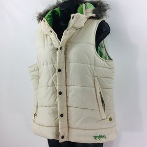 Burton fur lined hood Rancher Puffy Vest